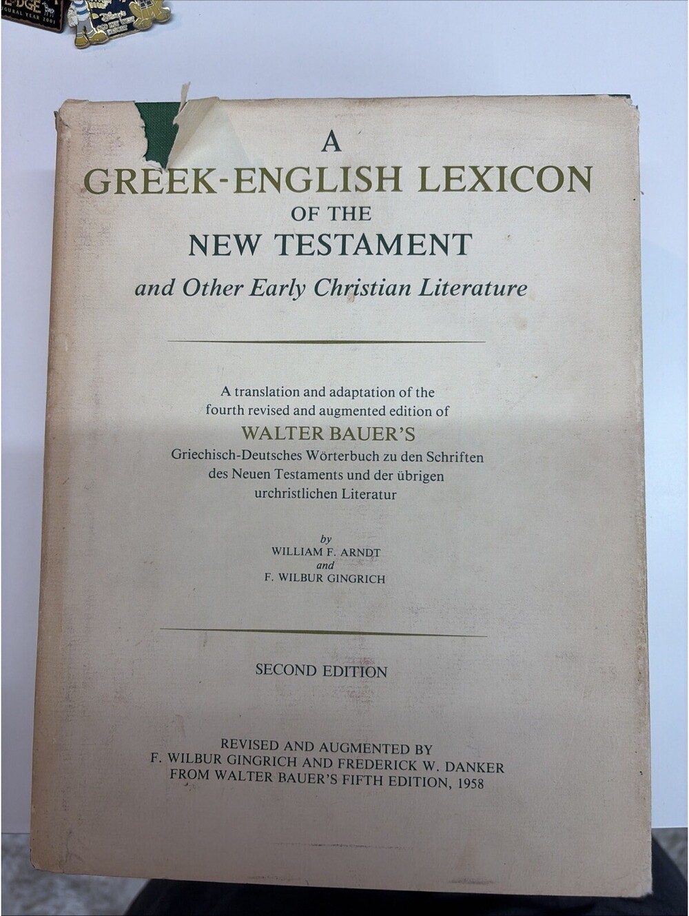A Greek-English Lexicon of the New Testament & Other Early Christian Literature